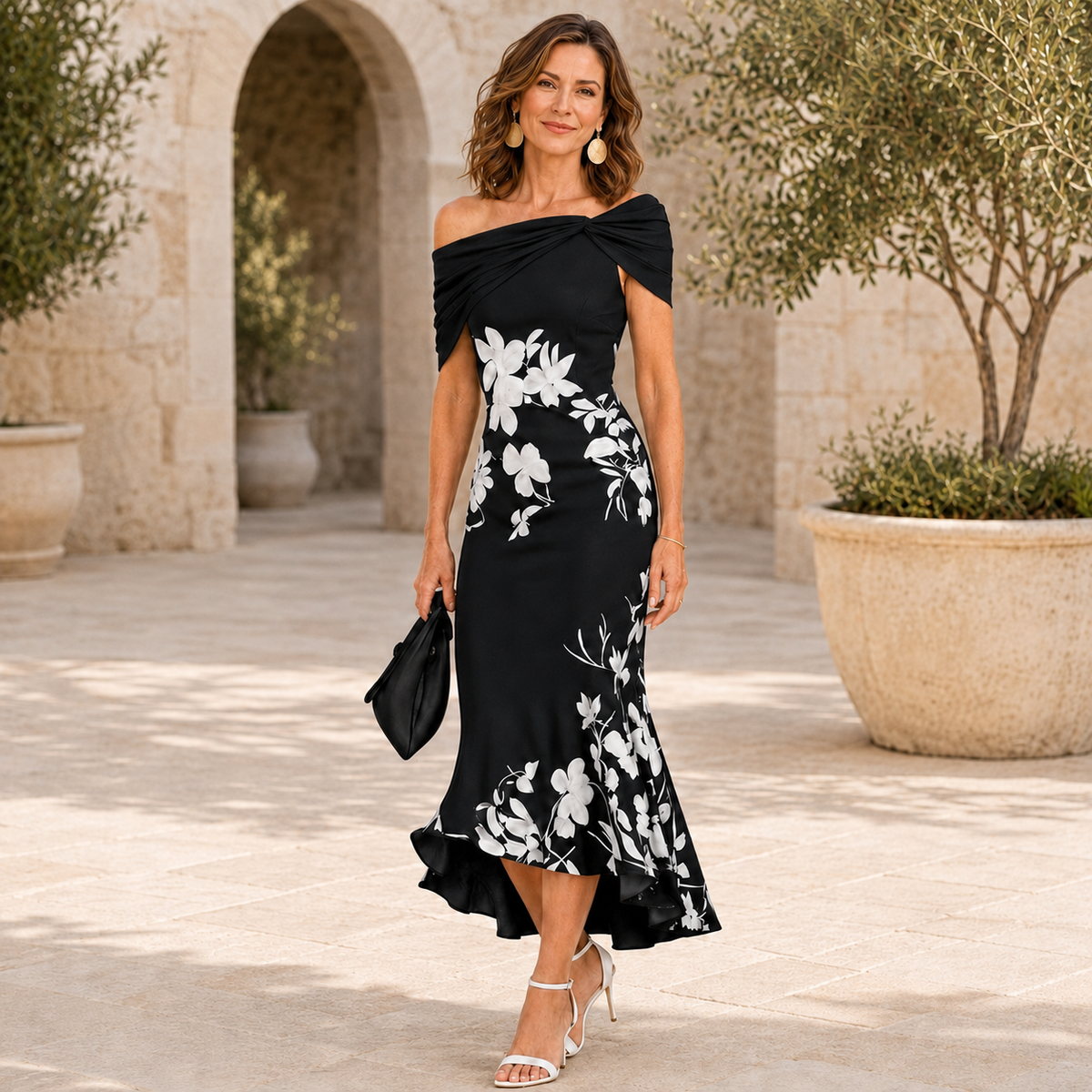 The Nanette Floral Midi Dress