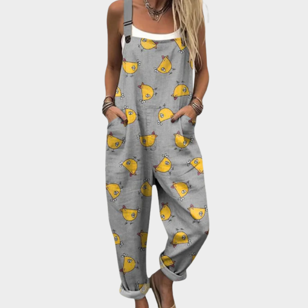 The Odette Printed Overalls