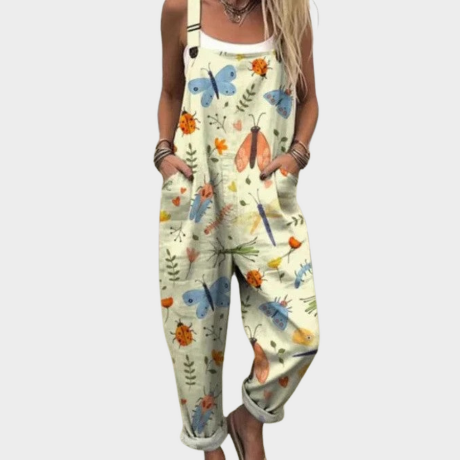 The Solene Printed Overalls
