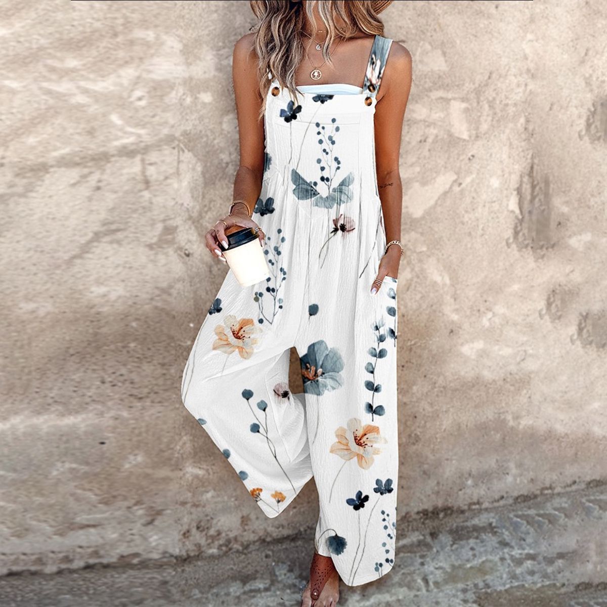 The Sylvie Printed Overalls