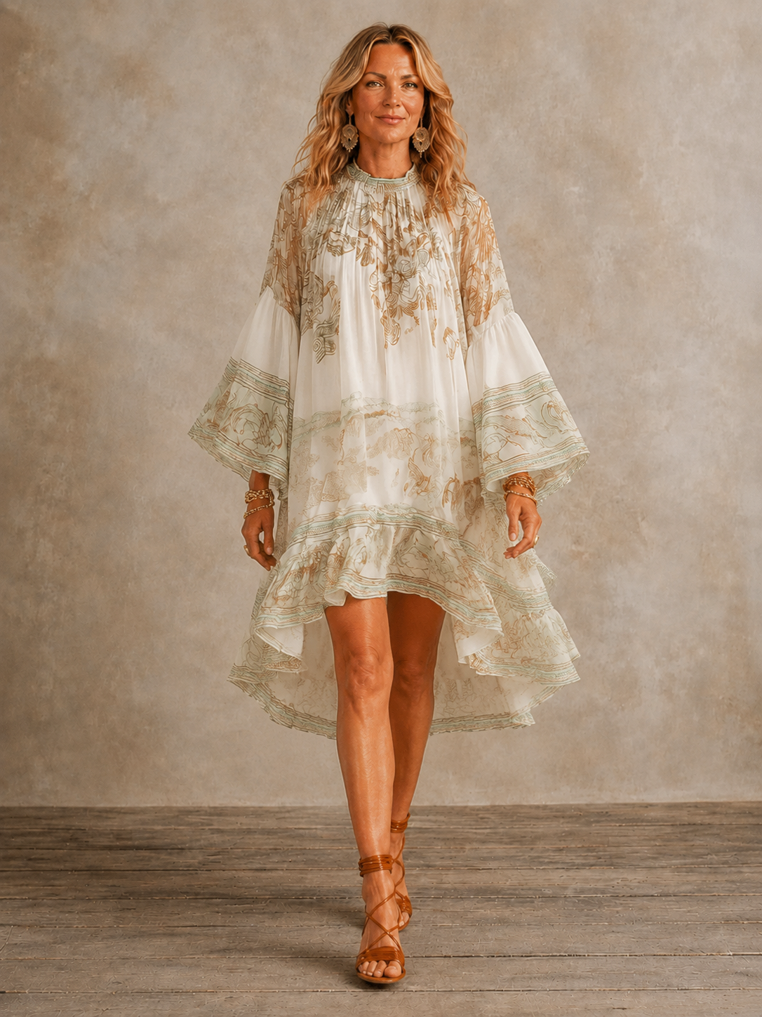 The Tove Ruffle Hem Dress