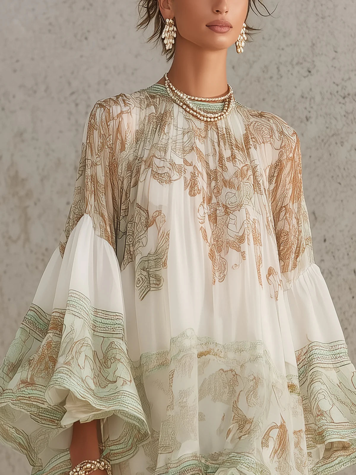 The Tove Ruffle Hem Dress
