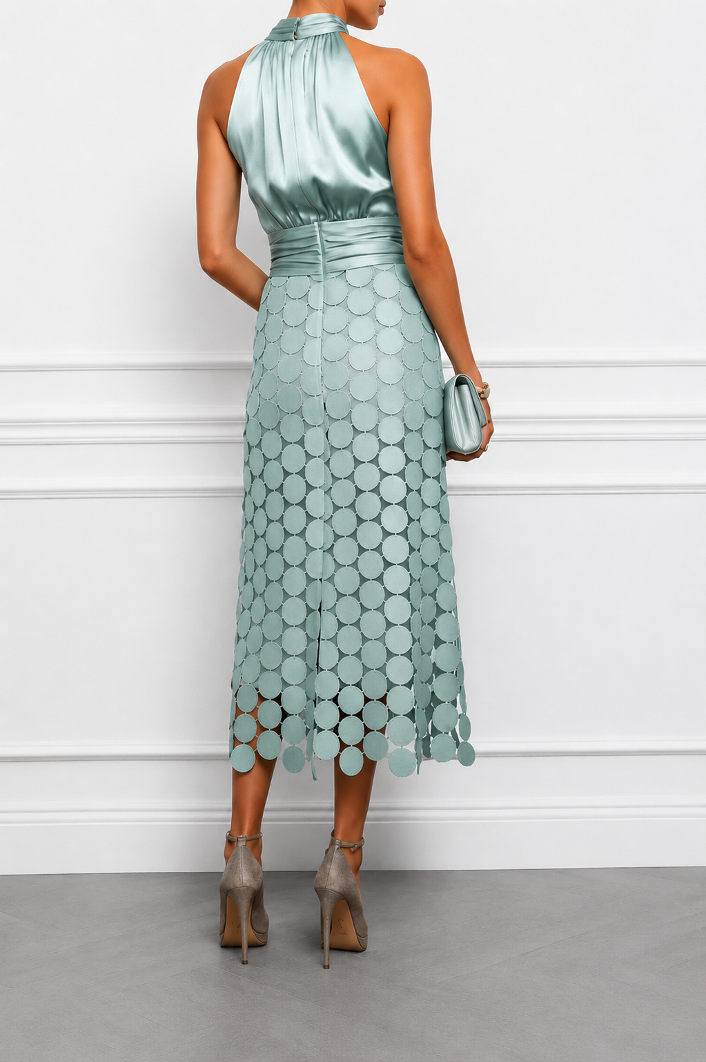 The Valeria Halter Midi Dress
