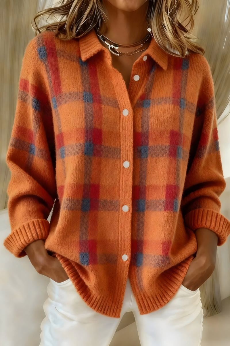 The Wilma Plaid Cardigan