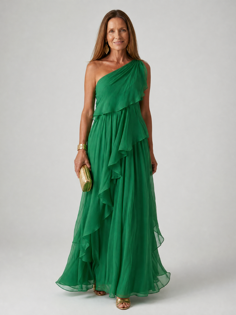 The Vivian Ruffle Maxi Dress