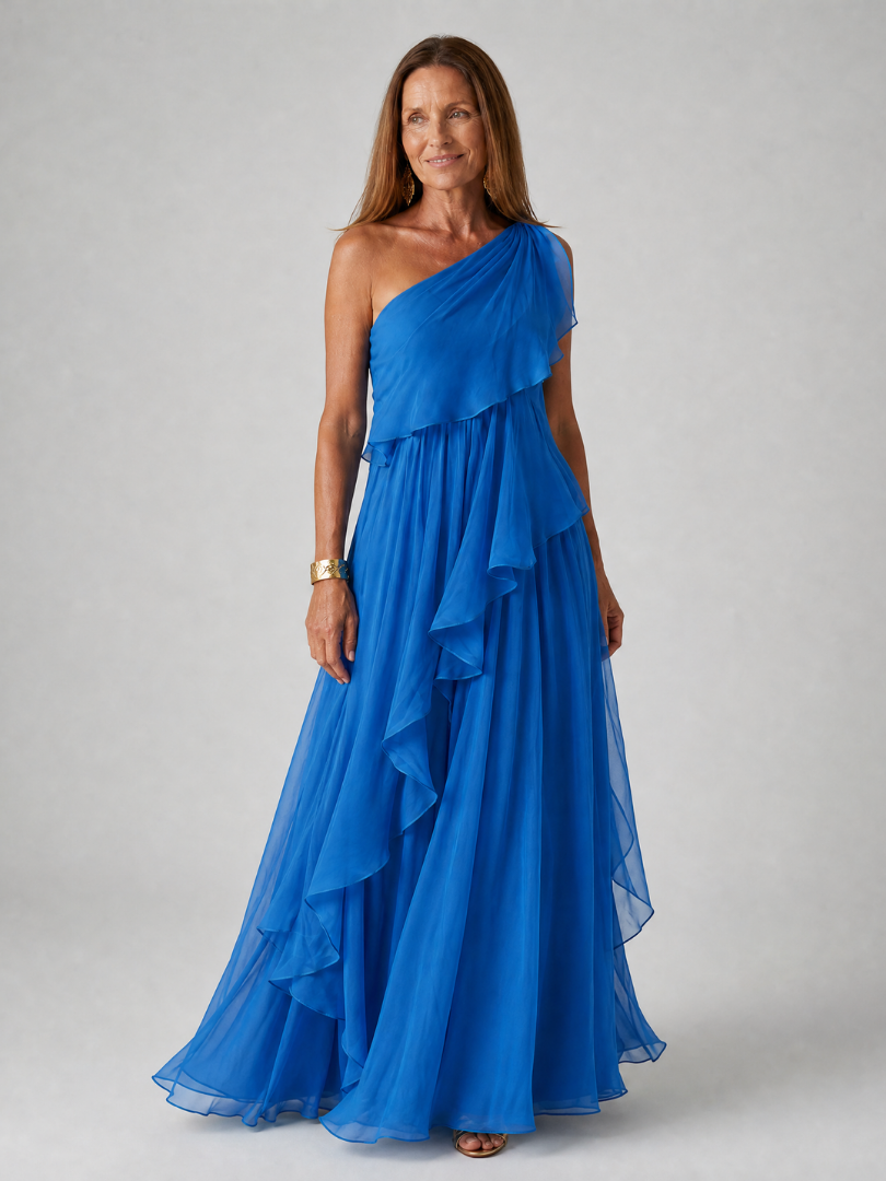 The Vivian Ruffle Maxi Dress