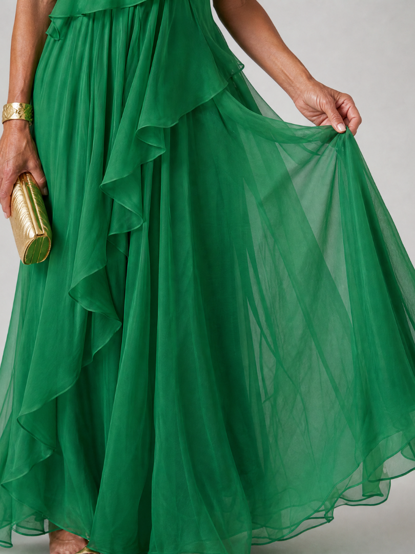 The Vivian Ruffle Maxi Dress