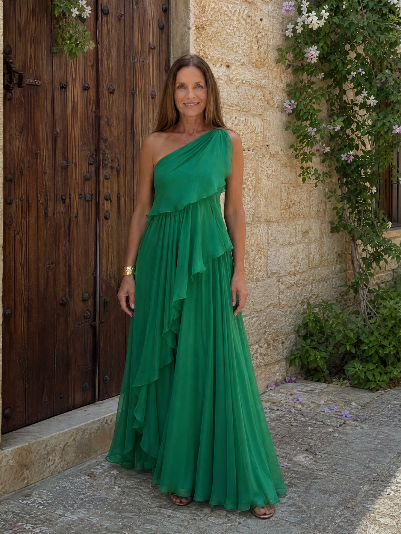 The Vivian Ruffle Maxi Dress