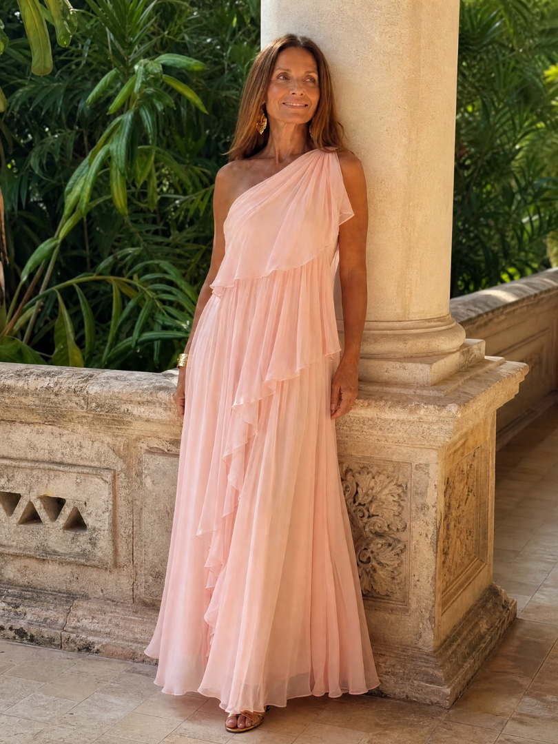 The Vivian Ruffle Maxi Dress
